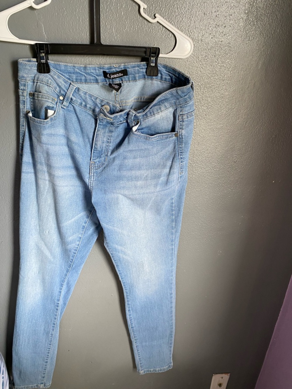 d. jeans Light Blue Slim Fit Denim Jeans